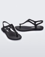 Black Melissa Campana Flow Sandal - Image 2