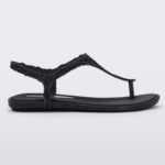 Black Melissa Campana Flow Sandal