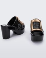 Black Melissa Mule Buckle Up Viktor & Rolf