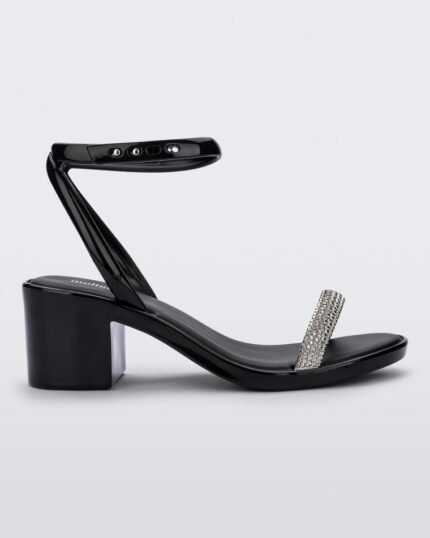 Black Shiny Heel Melissa