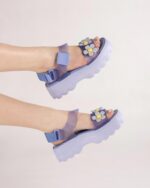 Blue Kick Off Sandal Lazy Oaf Melissa - Image 5
