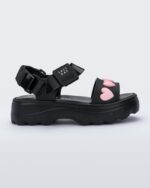 Melissa Black Kick Off Sandal Lazy Oaf
