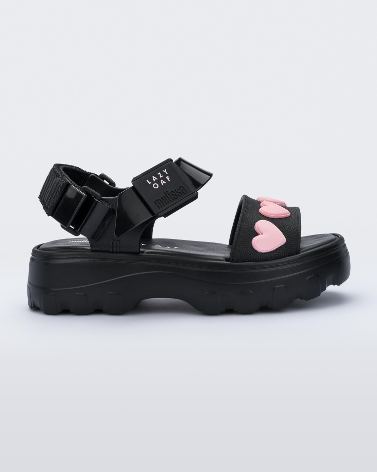 melissa_black_kick_off_sandal_lazy_oaf.jpg Melissa Black Kick Off Sandal Lazy Oaf - Image 1
