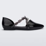 Melissa Black Pointy Stripe Fly