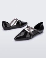 Melissa Black Pointy Stripe Fly - Image 3