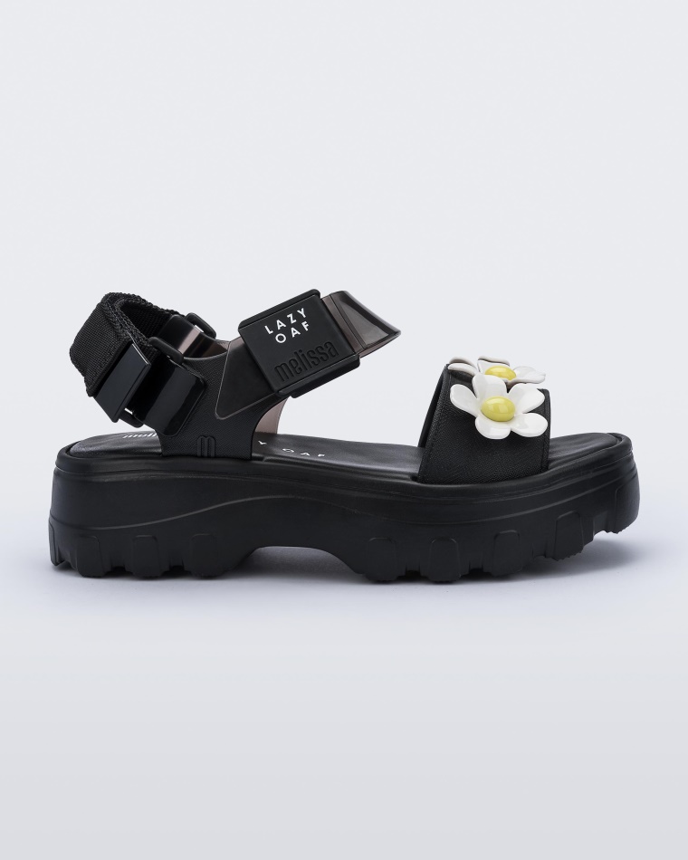 melissa_kick_off_sandal_lazy_oaf_black.jpg Melissa Kick Off Sandal Lazy Oaf Black - Image 1
