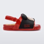 Melissa Mini Beach Slide Sandal Mickey And Friends Baby Red