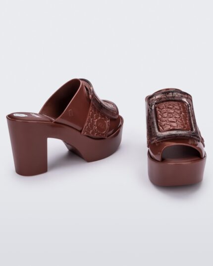Melissa Mule Buckle Up Viktor & Rolf Brown