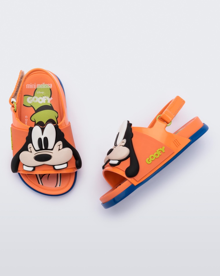 Melissa Orange Mini Beach Slide Sandal Mickey And Friends Baby - Image 3