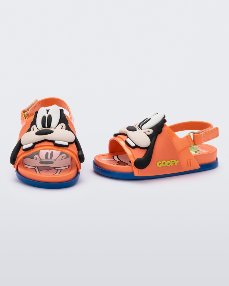 Melissa Orange Mini Beach Slide Sandal Mickey And Friends Baby - Image 4