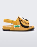 Mini Beach Slide Sandal Mickey And Friends Baby Yellow Melissa
