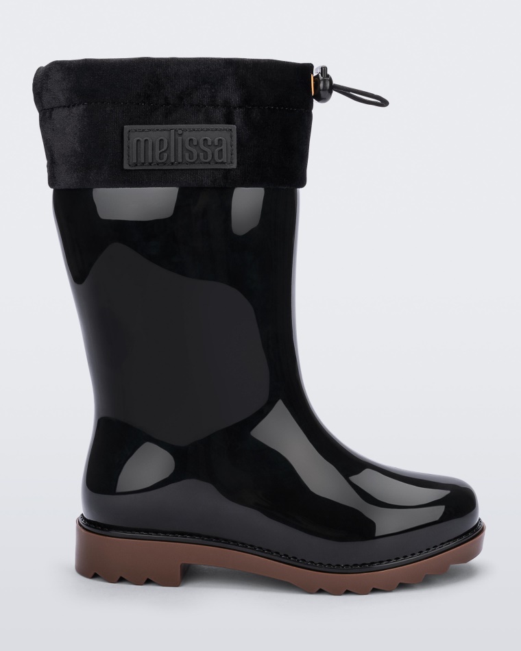 mini_rain_boot_kids_melissa_black.jpg Mini Rain Boot Kids Melissa Black - Image 1