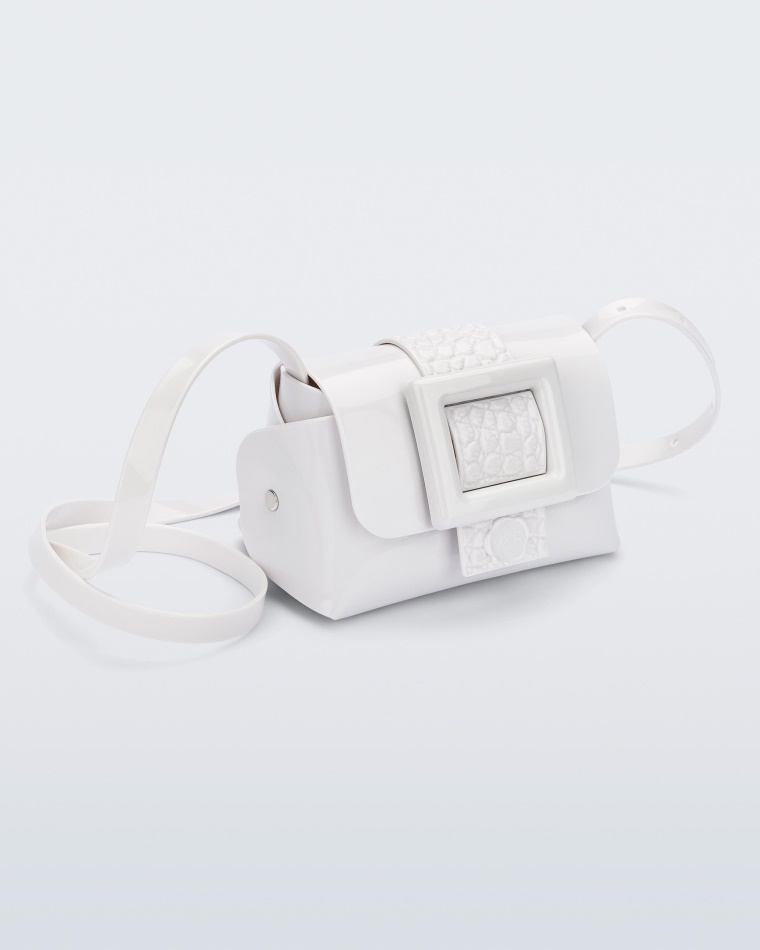 white_mini_cross_bag_buckle_up_viktor_rolf_melissa.jpg White Mini Cross Bag Buckle Up Viktor & Rolf Melissa - Image 1